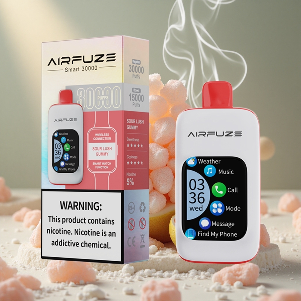 AirFuze Smart 30000 Puffs Hapuk Kummi Ühekordne Vape 900mAh