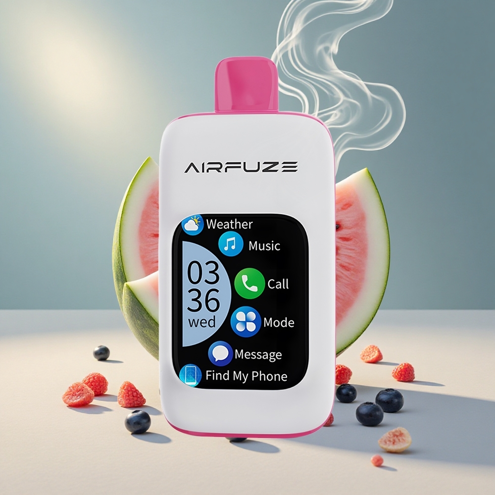 AirFuze Smart 30000 Puffs Must Blueberry-Arbuus Ühekordne Vape