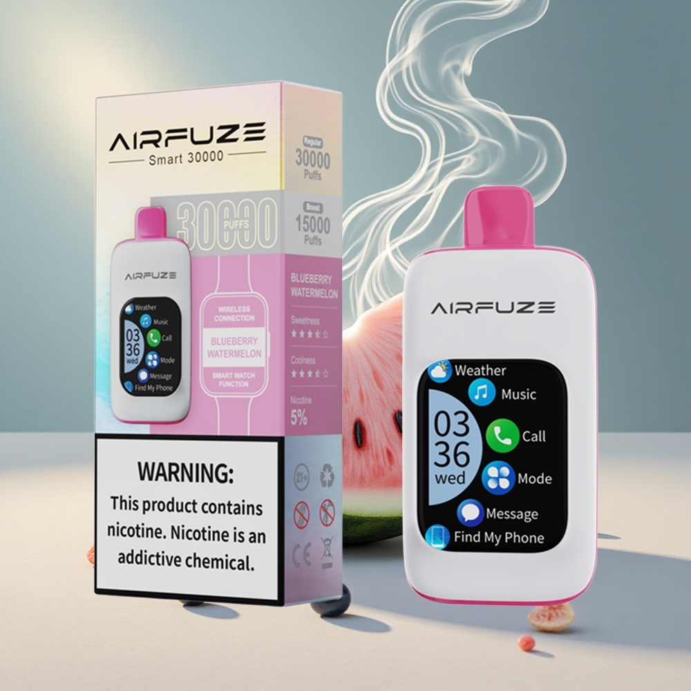 AirFuze Smart 30000 Puffs Must Blueberry-Arbuus Ühekordne Vape