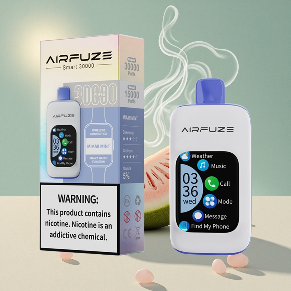 AirFuze Smart 30000 Puffs Ühekordne Vape Miami Münt 900mAh