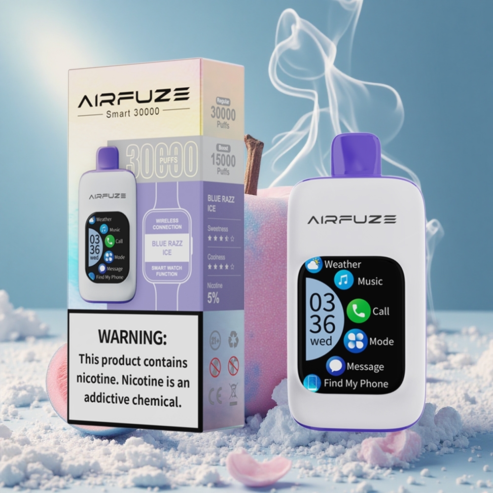AirFuze Smart 30000 Ühekordne Aurusti Sinine Vaarikas-Jää