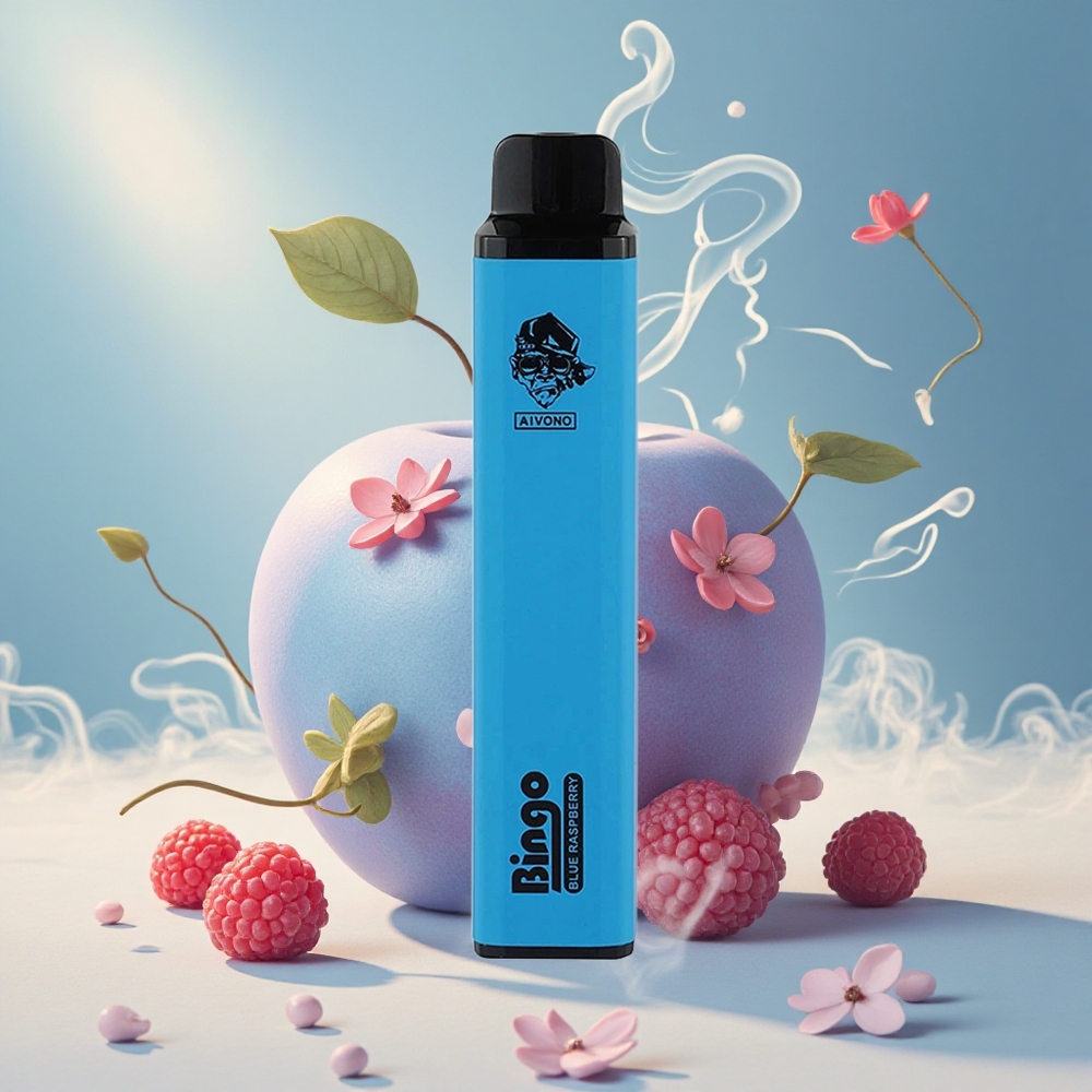 Aivono Aim Bingo 4000 Puffs Ühekordne Vape Sinine Vaarika