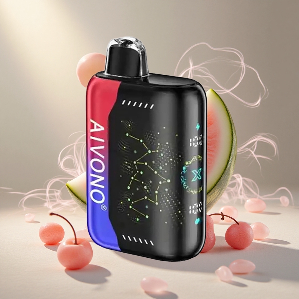Aivono Aim Boom 25000 Puffs Jäämelon-Kirsimaitseline Ühekordne Vape 28ml