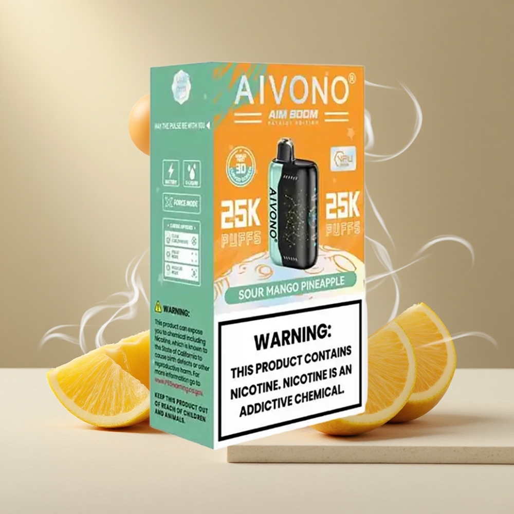 Aivono Aim Boom 25000 Puffs Mango-Ananass Ühekordne Vape