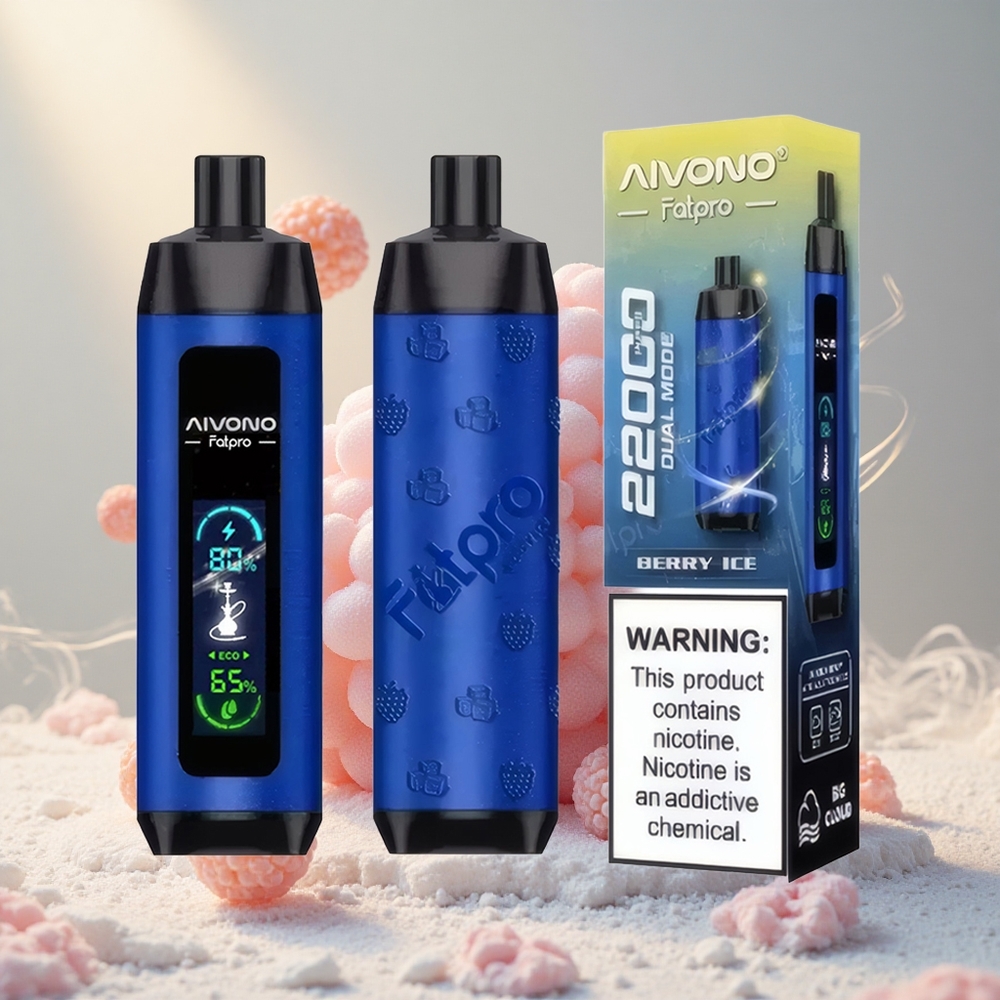 Aivono Aim Fatpro 22000 Puffs 28ml Mahla-Jää Ühekordne Vape