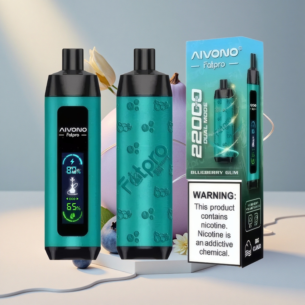 Aivono Aim Fatpro 22000 Puffs Mustika-Püss Ühekordne Vape 28ml