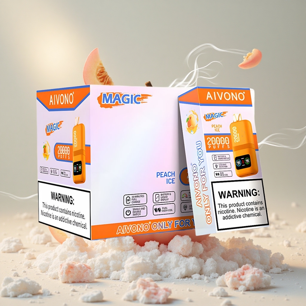 Aivono Aim Magic 20000 Puffs Eeldisevaik Maitsega Virsiku Jää