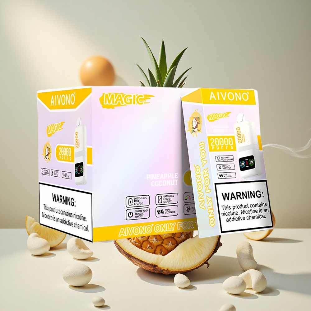 Aivono Aim Magic 20000 Puffs Ühekordne Vape Ananass-kookos
