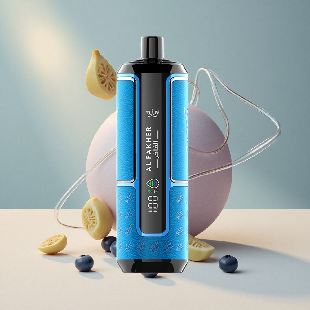Al Fakher Crown Bar 15K Puffs Hypermax Korduskasutatav Vape Kit Mustikas Näts