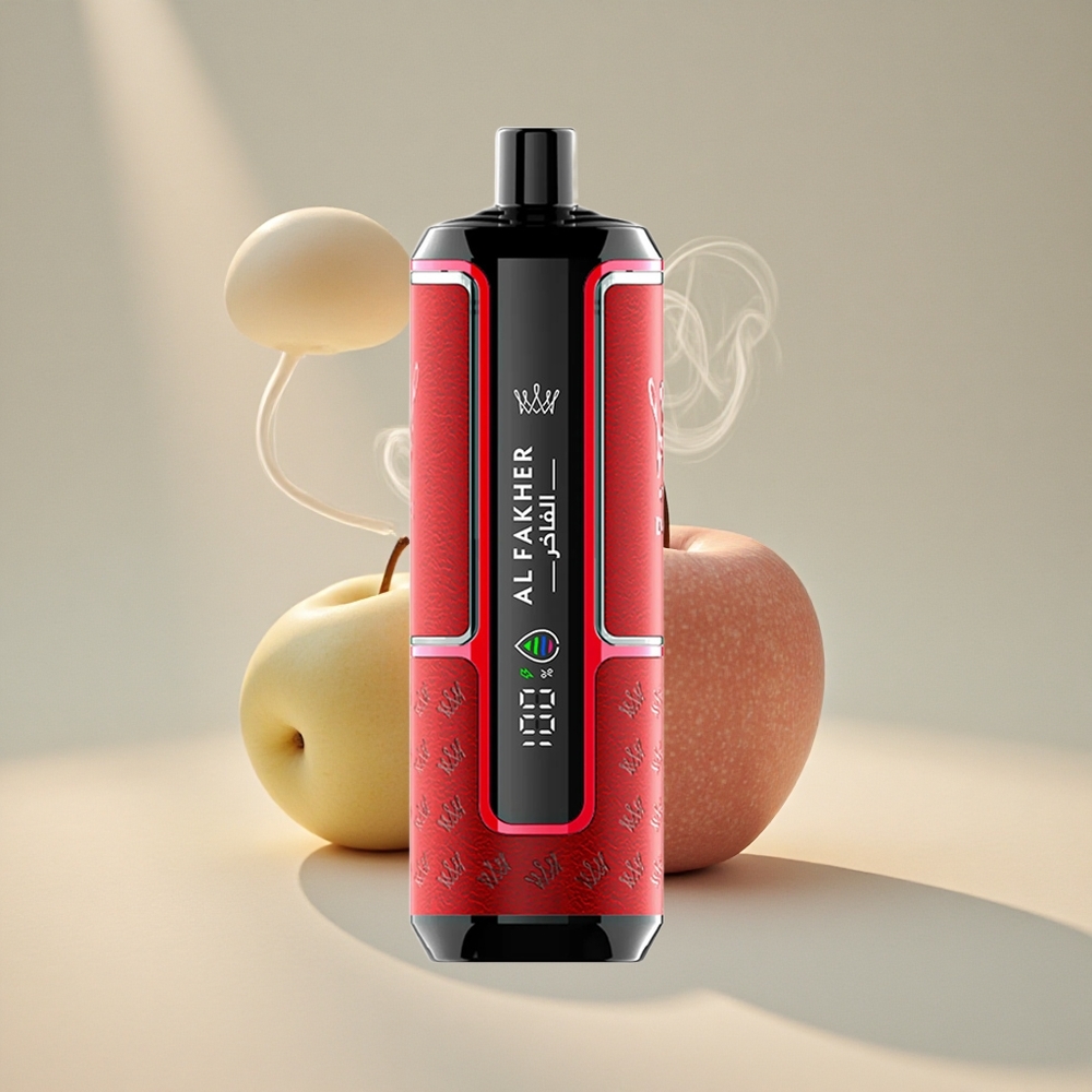 Al Fakher Crown Bar 15K Puffs Hypermax Ühekordne Vape Kit Kaks Õuna 22ml