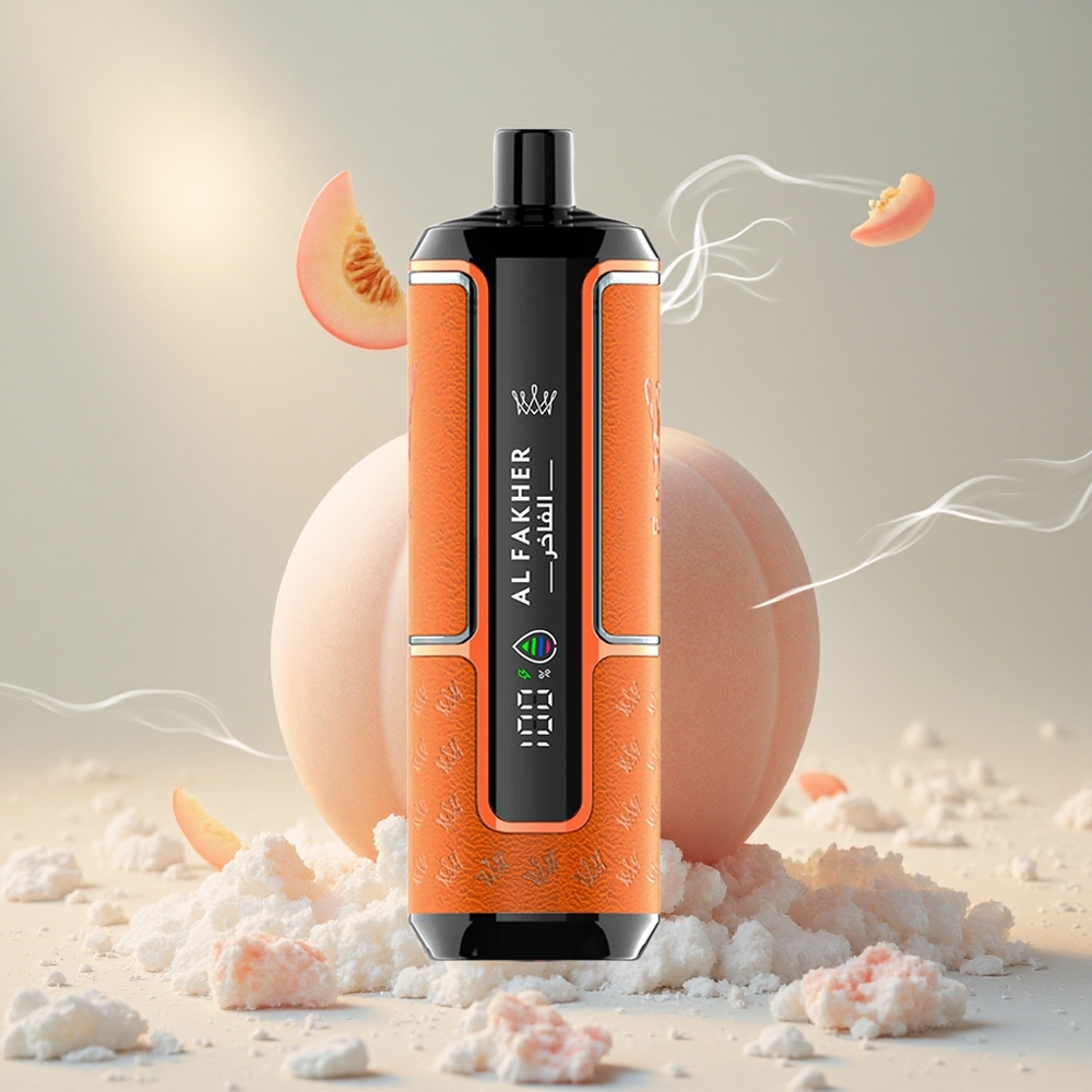 Al Fakher Crown Bar 15K Puffs Portatiivne Peach Jää