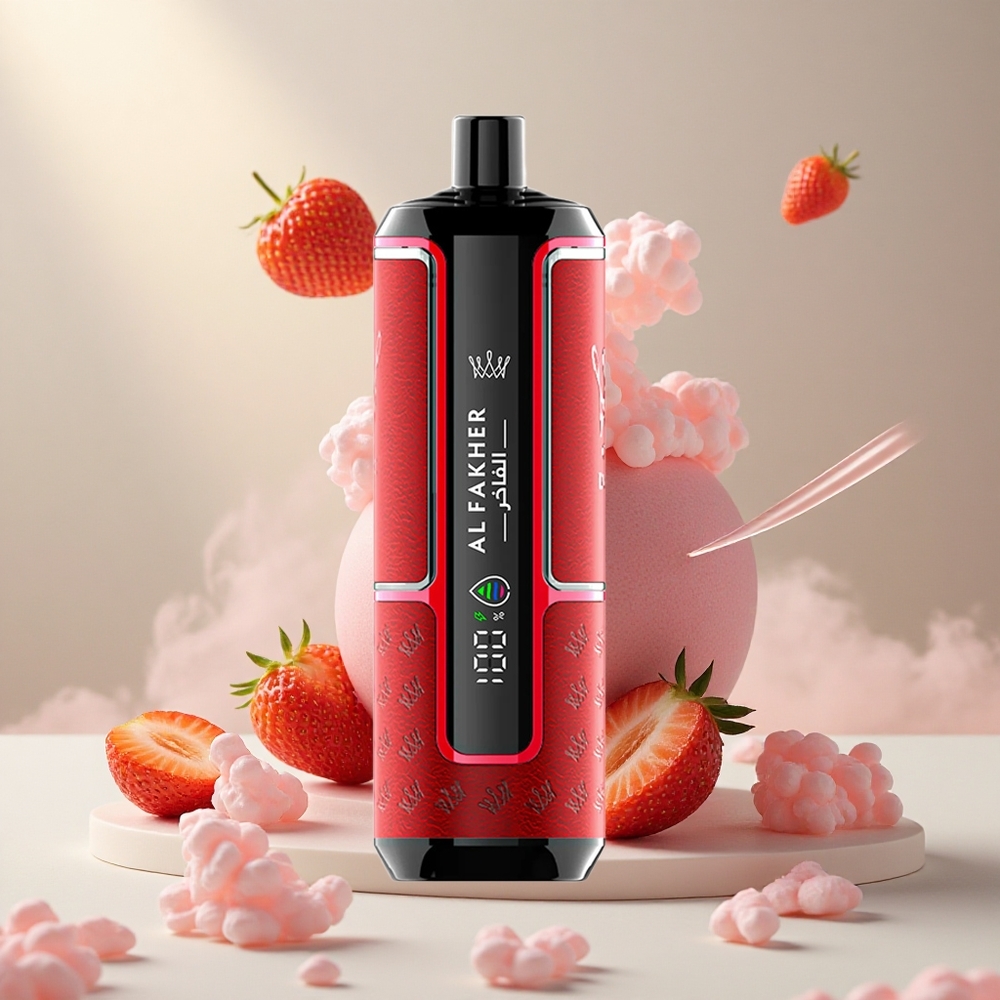 Al Fakher Crown Bar 15 000 Puffs Hypermax Ühekordne Vape Kit Maasikapunch