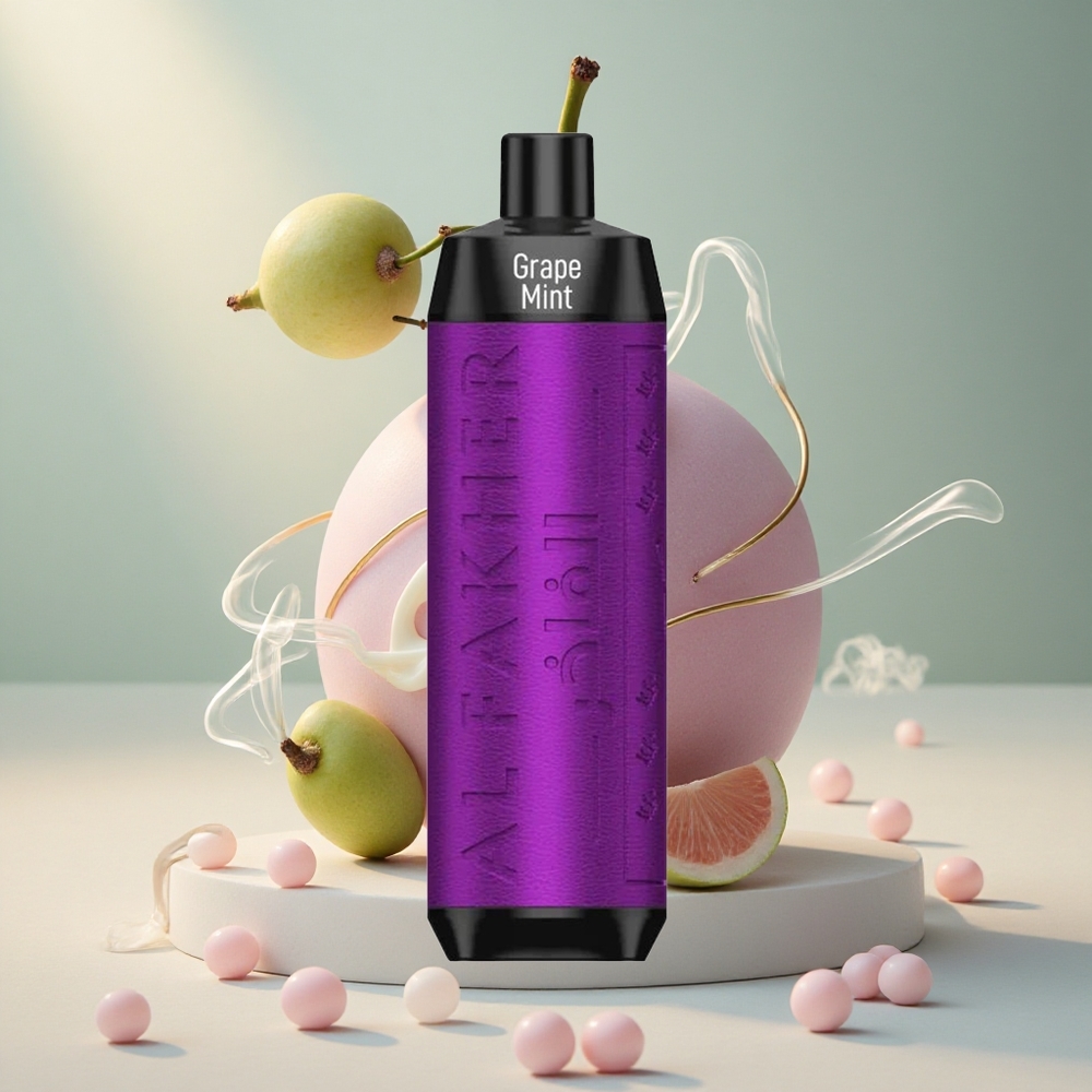 Al Fakher Crown Bar 8000 Puffs Grape Mint 18ml Mahutavus