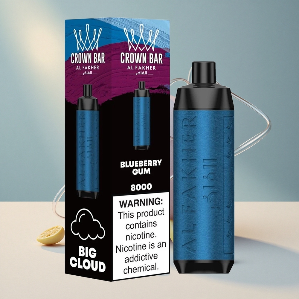Al Fakher Crown Bar 8000 Puffs Mustikas nätsu 18ml
