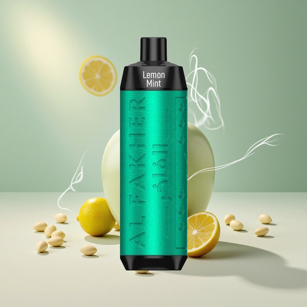 Al Fakher Crown Bar 8000 Puffs piste Citroni-Mündiga 18ml Mahutavusega