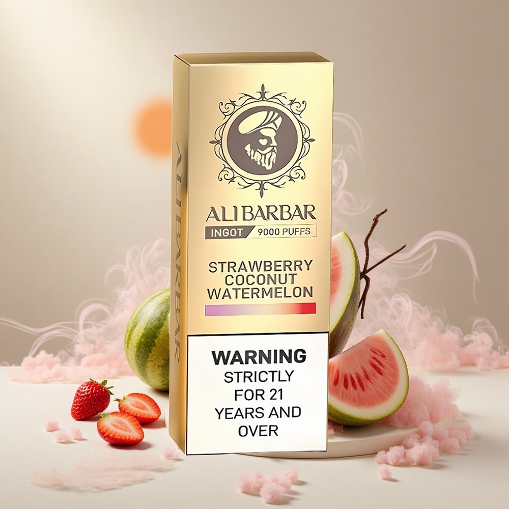 Alibarbar Ingot 9000 Puffs E-maitsed Maasikas-Kookos-Arbuus 2350mah