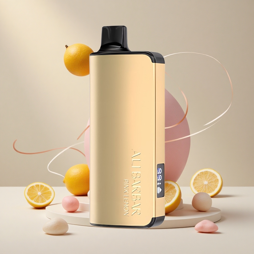 Alibarbar Ingot 9000 Puffs Ühekordne Vape Roosa Sidrun 2350mah