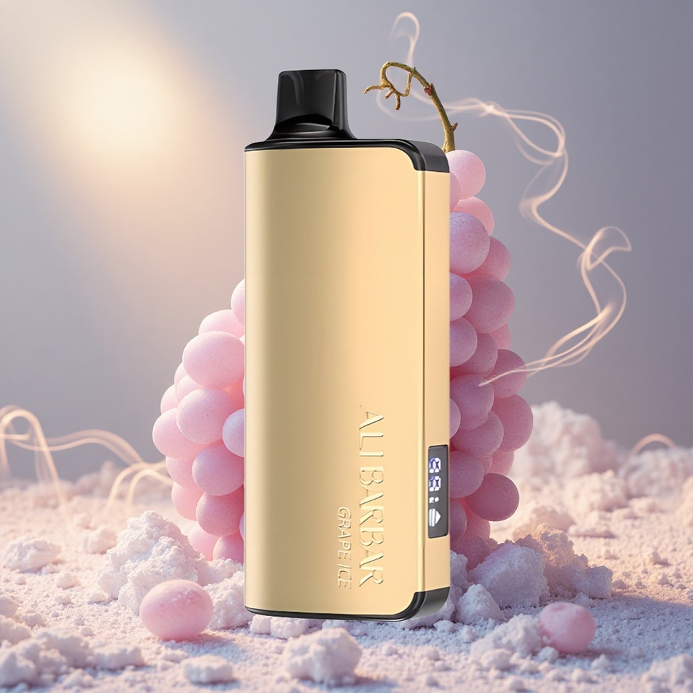 Alibarbar Ingot 9000 Puffs Ühekordne Vape Viinamarja-Jää 2350mAh