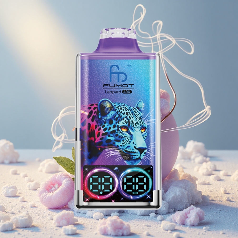 Fumot Leopard 40000 Puffs Dual Mesh Mustikas Ja Jää Ühekordne Vape