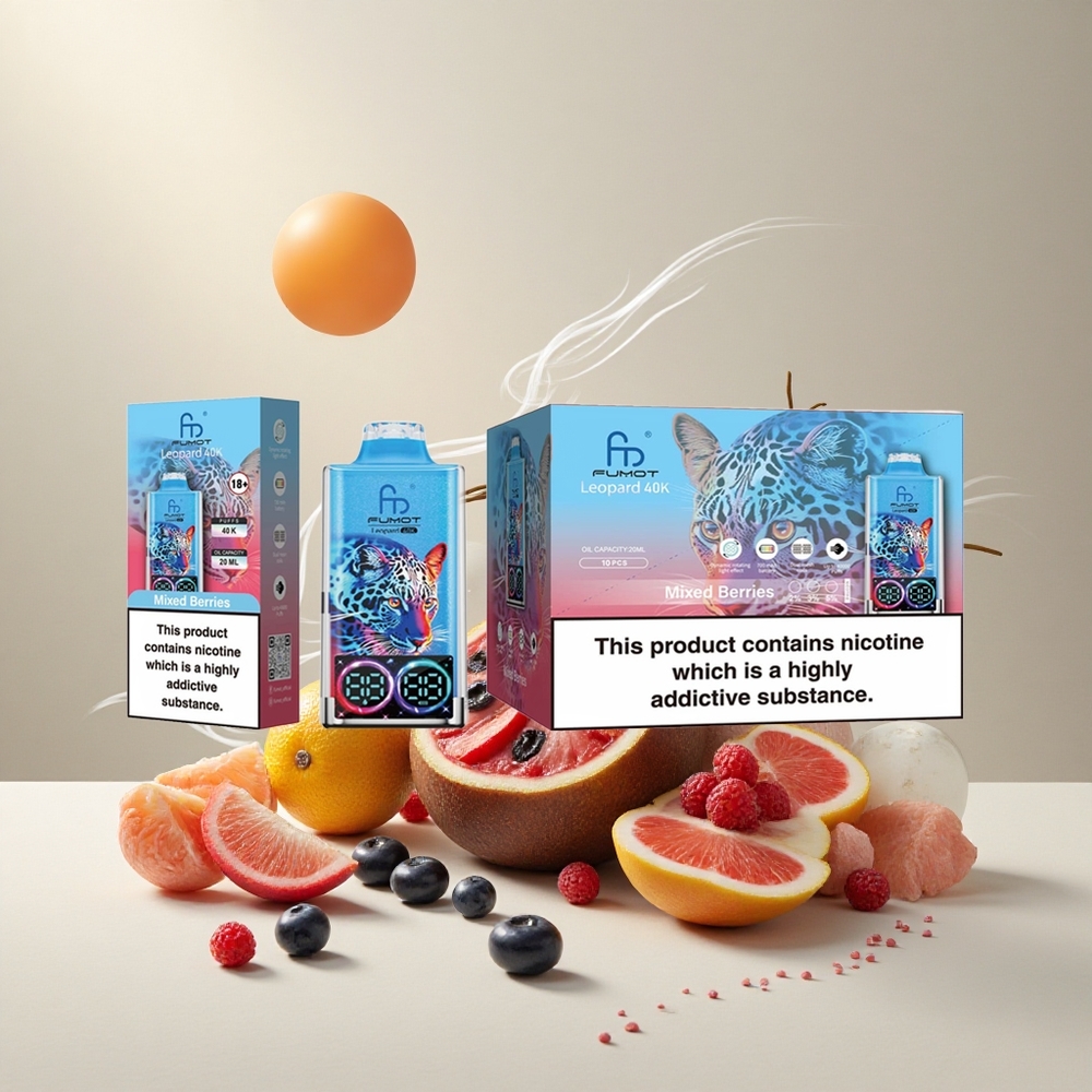 Fumot Leopard 40000 Puffs Segamari Ühekordne Vape 0%,2%,3%,5% Nikotiini