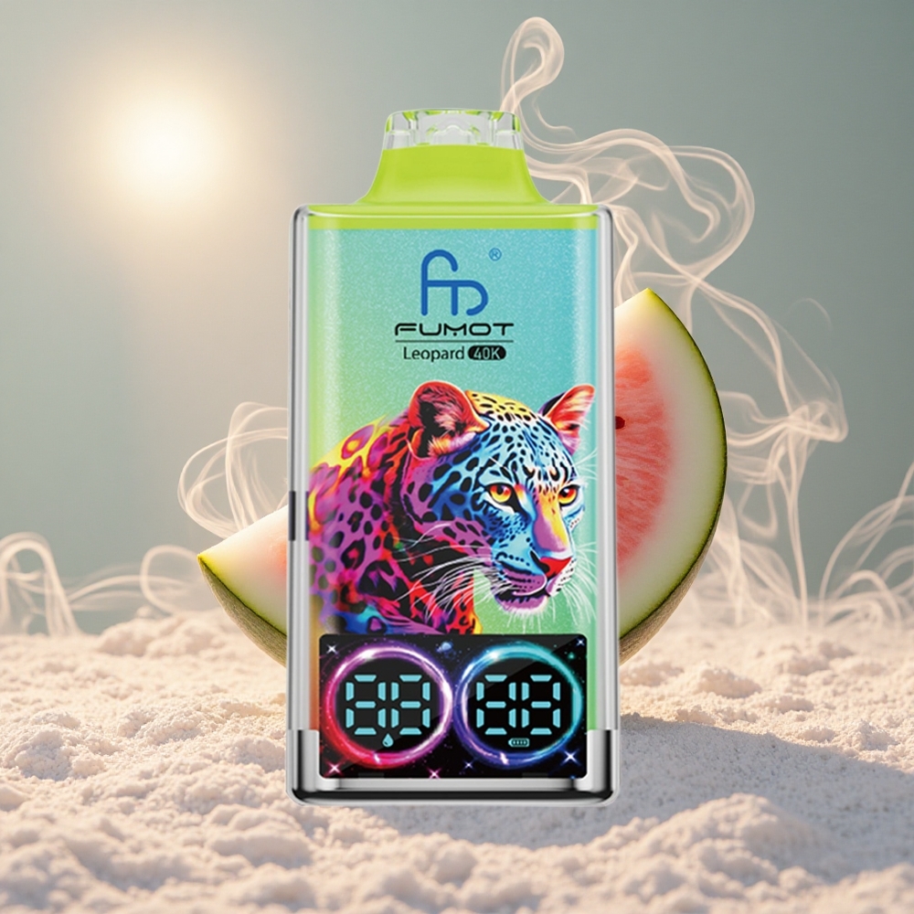 Fumot Leopard 40000 Puffs Tüüp-C Laadimisega Arbuusi-Jää Ühekordne Vape