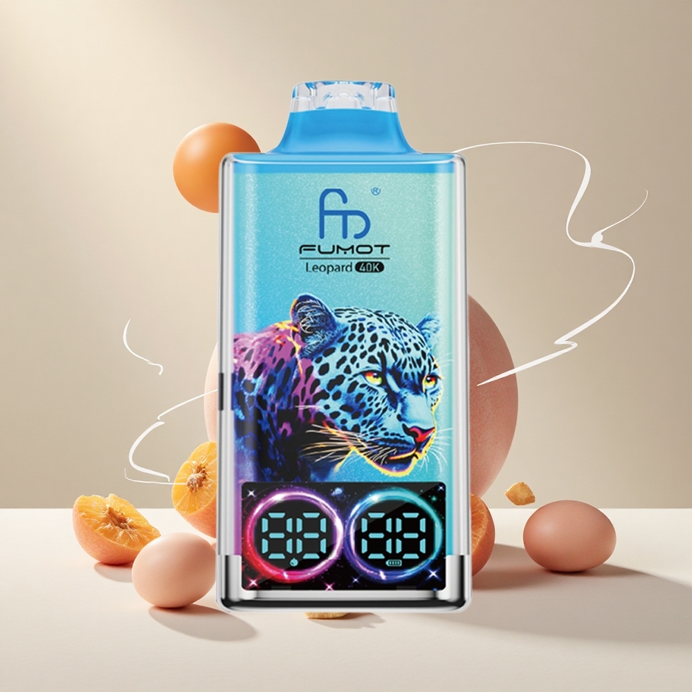 Fumot Leopard 40000 Puffs Ühekordne Vape Virsik-Marja 0%,2%,3%,5% Nikotiini