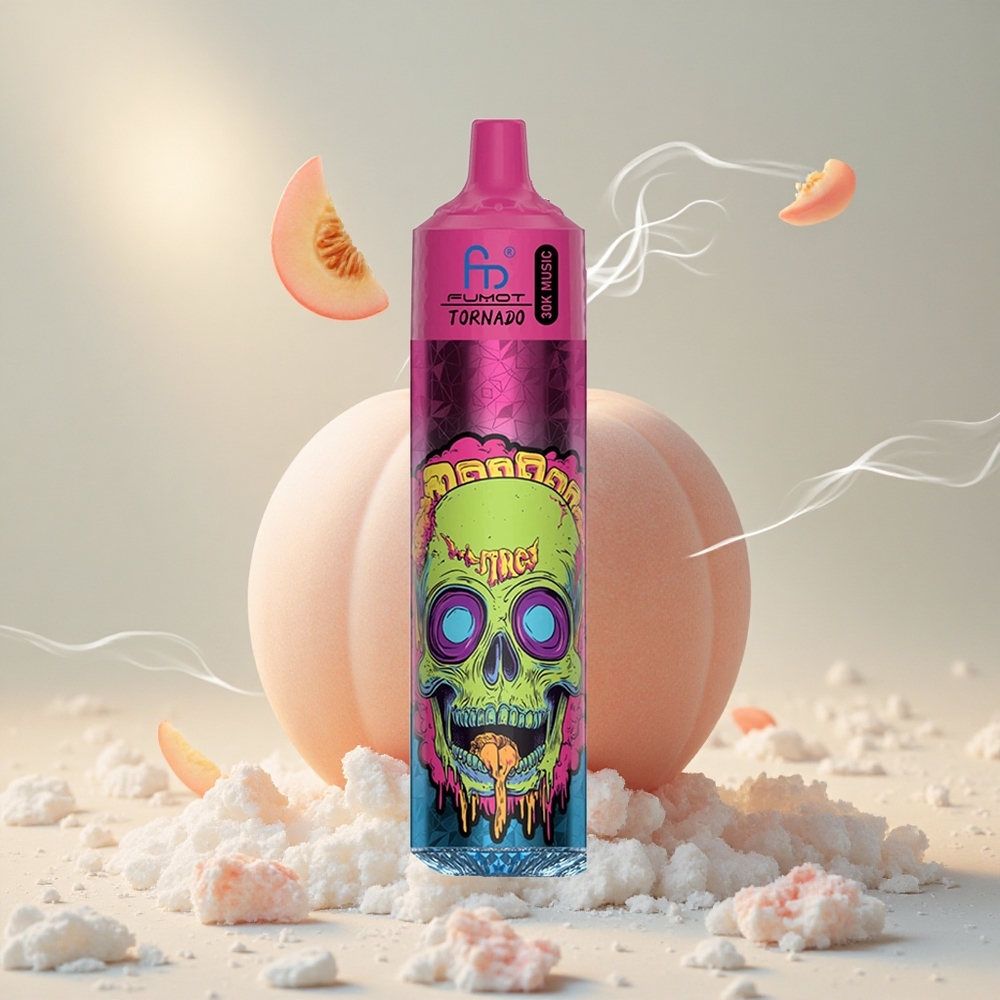 Fumot Randm Tornado 30000 Puffs Eeldistatud Virsik-Jää Ühekordne Vape