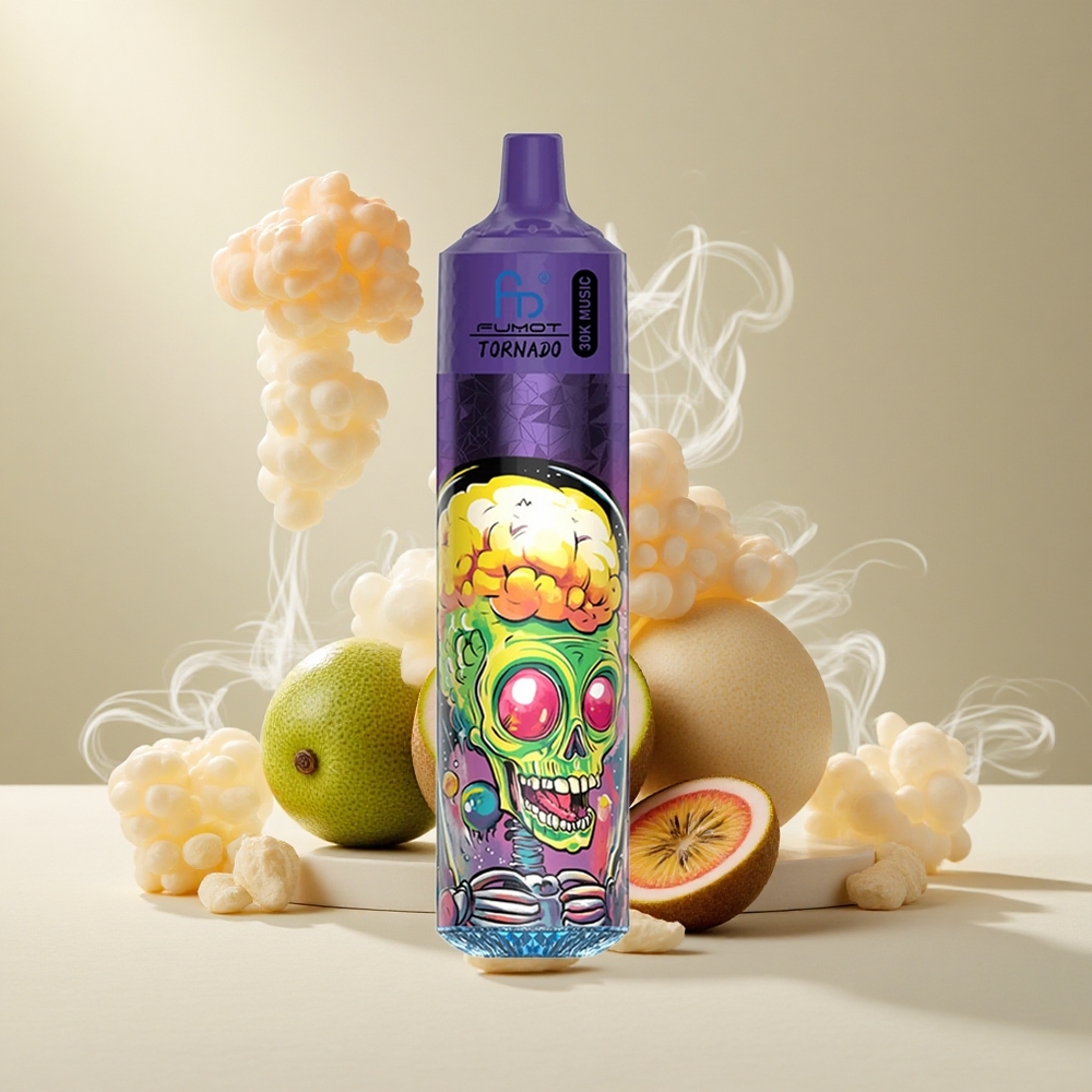 Fumot Randm Tornado 30000 Puffs Ühekordne Vape Kiivi Maracuja Guaava 30mL
