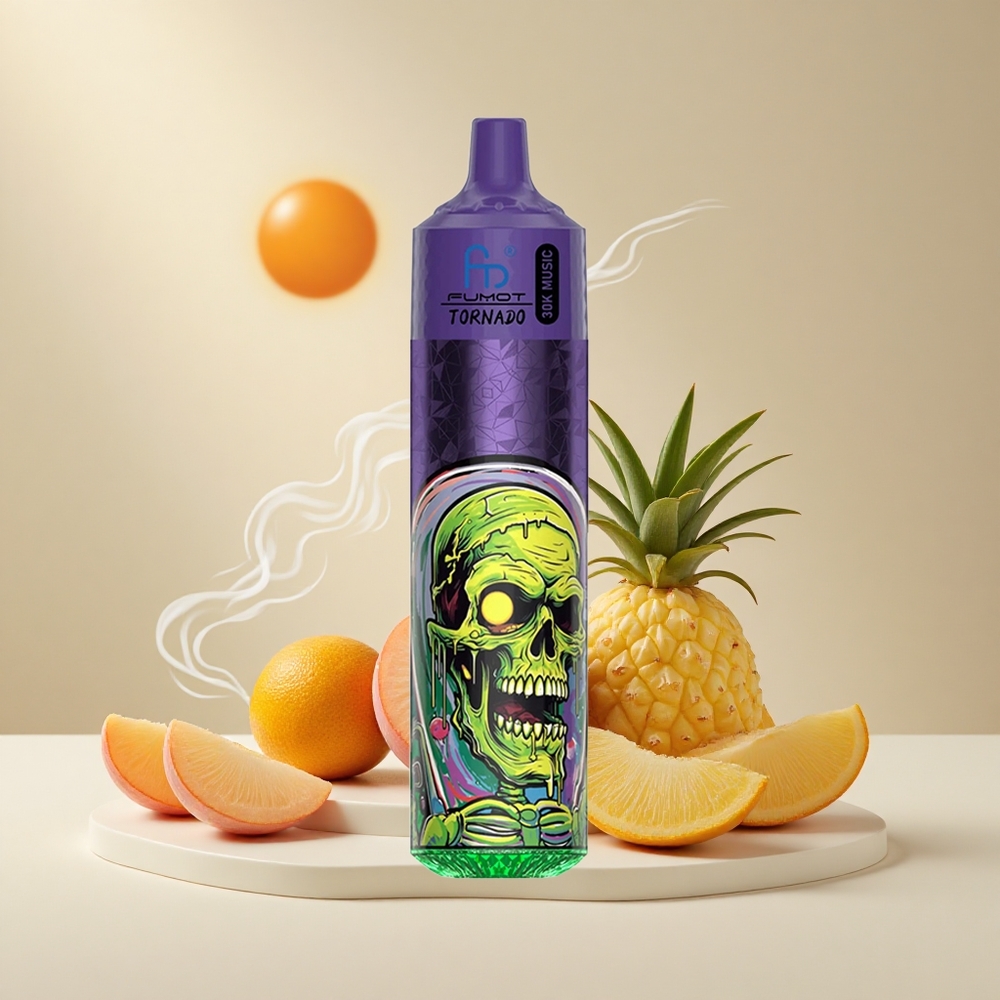 Fumot Randm Tornado 30000 Puffs Ühekordne Vape Virsik Mango Ananass 30mL