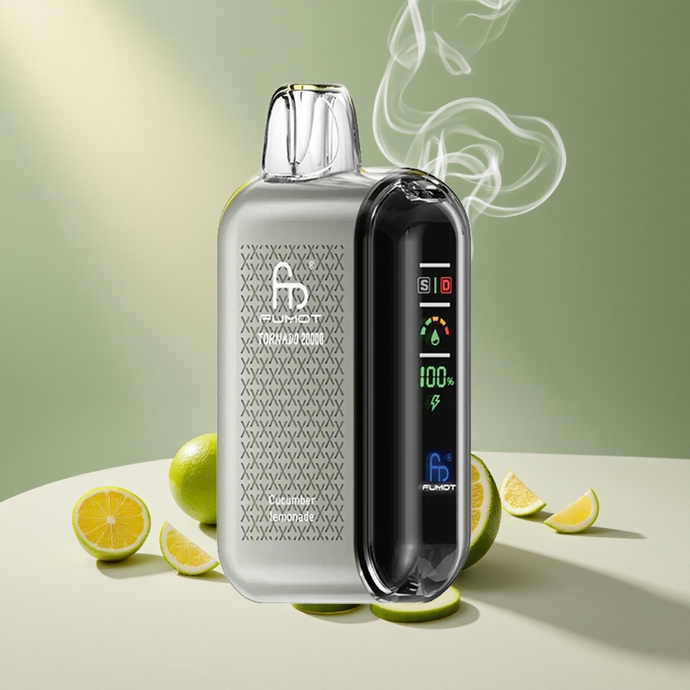 Fumot Tornado 20000 Puffs 20ml E-vedelikuga Kurk Sidrunimahl
