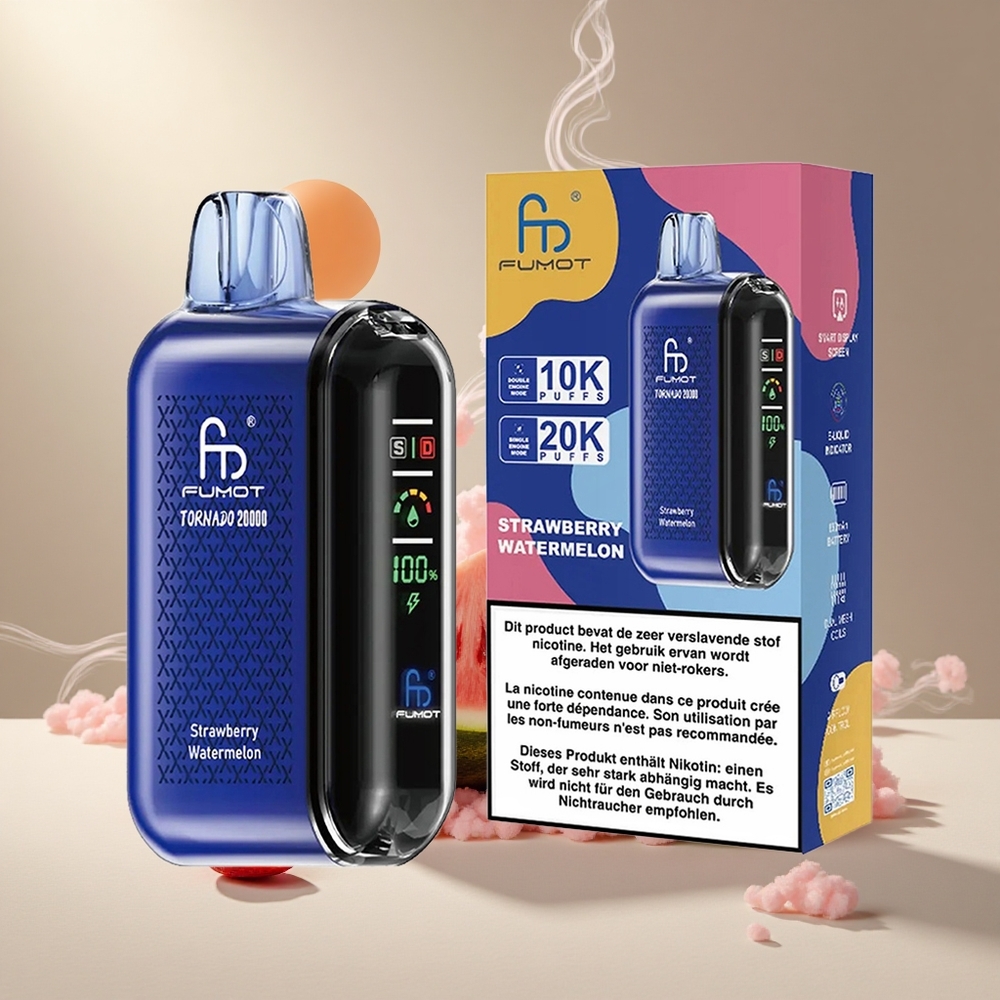 Fumot Tornado 20000 Puffs 850mAh Laaditav Maasikas-Arbuus