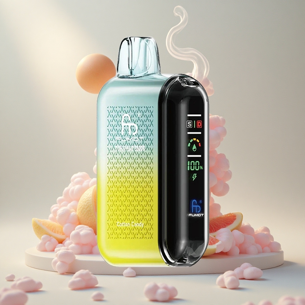 Fumot Tornado 20000 Puffs Kootud Kreeka Jäätis 20ml Mahutavus