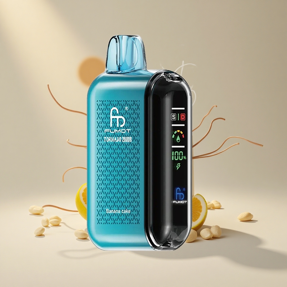 Fumot Tornado 20000 Puffs Lahtine Vape Banaanikook 850mAh