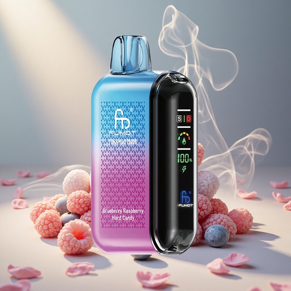 Fumot Tornado 20000 Puffs Mustikas Vaarik Kõva Komm 850mAh
