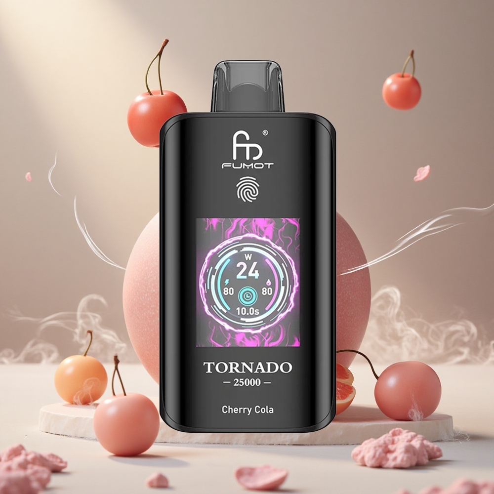 Fumot Tornado 25000 Puffs 700mAh Laetav Kirsi-Koola