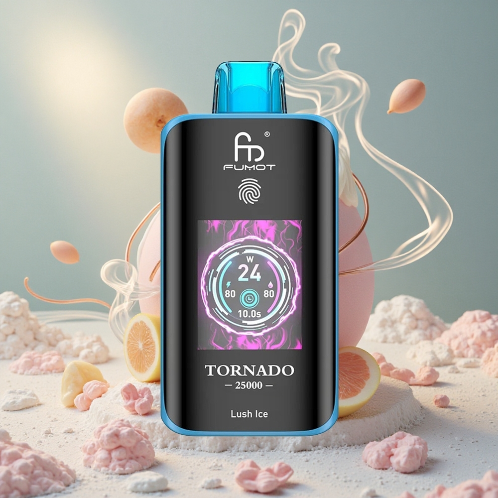Fumot Tornado 25000 Puffs Laaditav Akuga Lush Ice