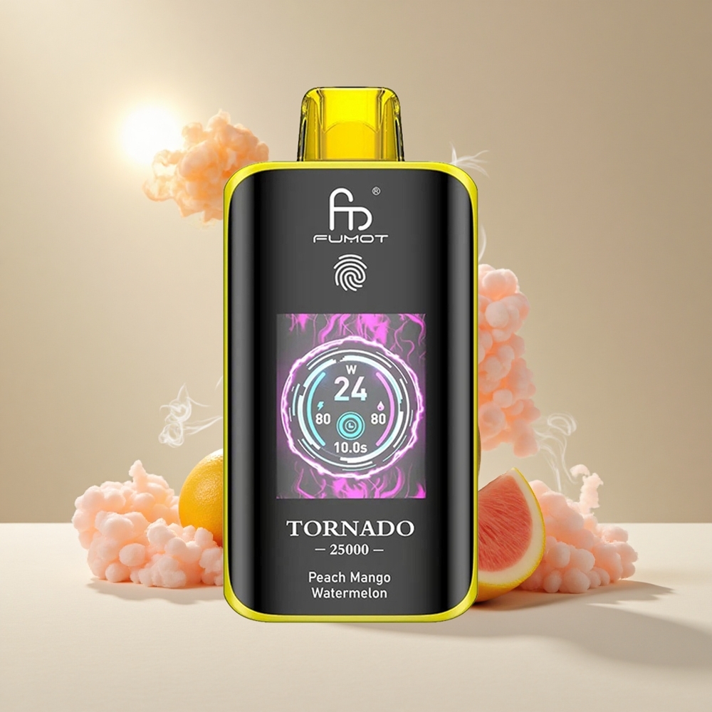 Fumot Tornado 25000 Puffs Laetav 700mAh Virsik Mango Arbuus