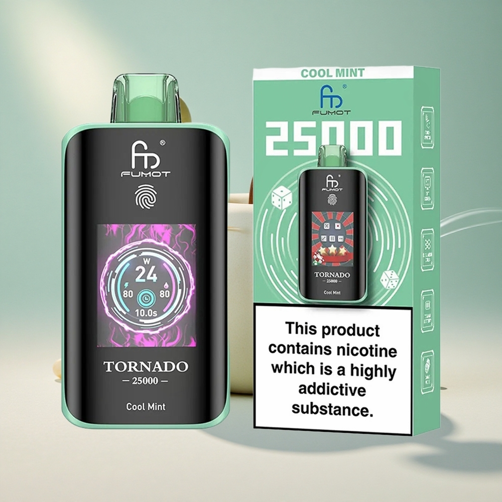 Fumot Tornado 25000 Puffs Laetav Akuga Cool Mint
