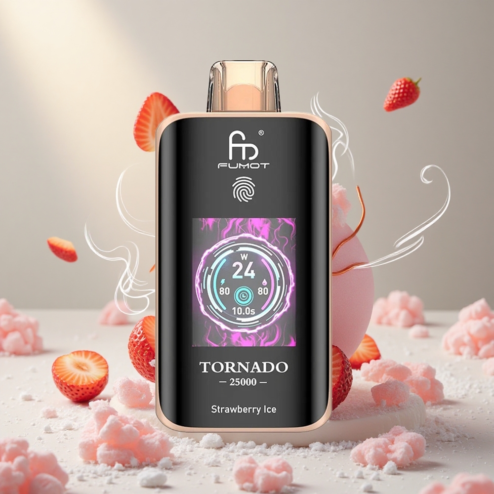Fumot Tornado 25000 Puffs Laetav Maitse Maasikajää