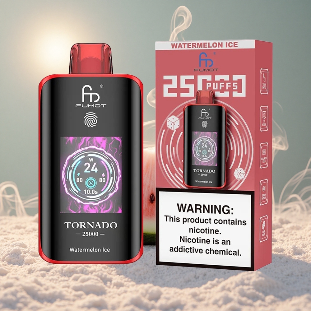 Fumot Tornado 25000 Puffs Vesimelonijää 700mAh Akuga