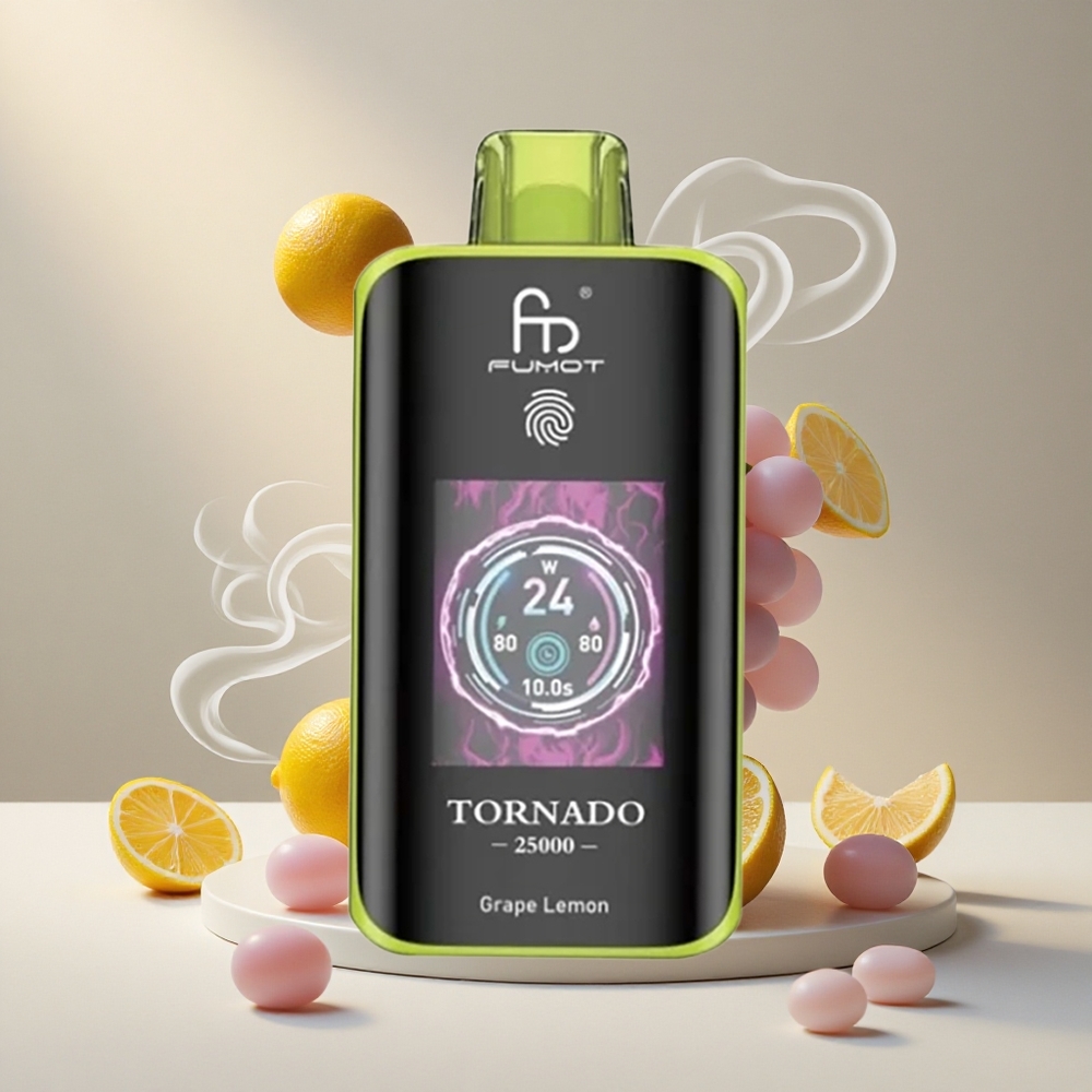 Fumot Tornado 25000 Ühekordne Vape Viinamarja-sidruni