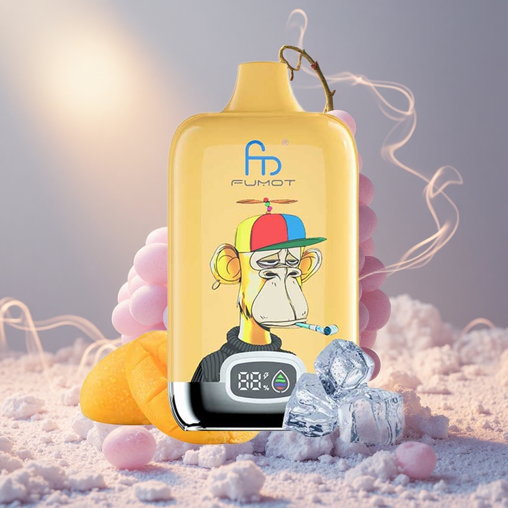 Fumot Tornado Digital Box 12000 Puffs Ühekordne Vape Viinamarja-Jää