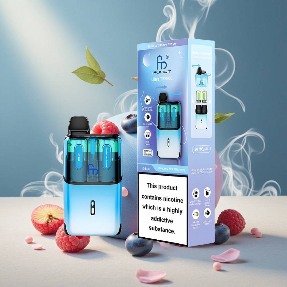 Fumot Ultra T32000 32000 Puffs Dr Sinine - Mustikas-Hapukasvaarikas