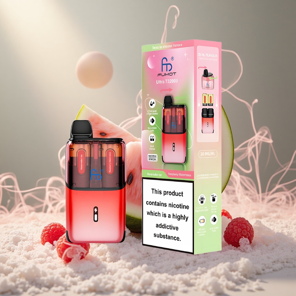 Fumot Ultra T32000 32000 Puffs Vesimelon-Jää vaarikas-vesimelon
