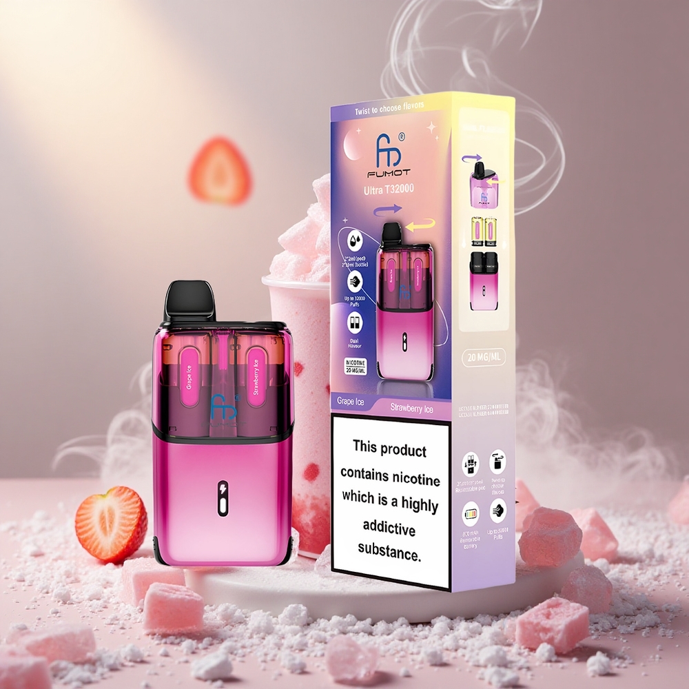 Fumot Ultra T32000 32000 Puffs Viinamarja-Jäätrise Maitsed