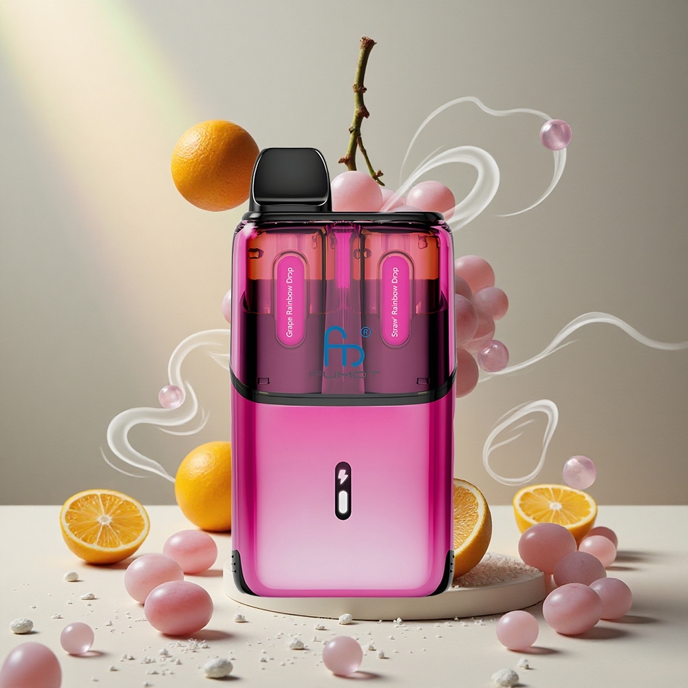 Fumot Ultra T32000 32000 Puffs Viinamarja vikerkaare tilgad - Maasika vikerkaare tilgad