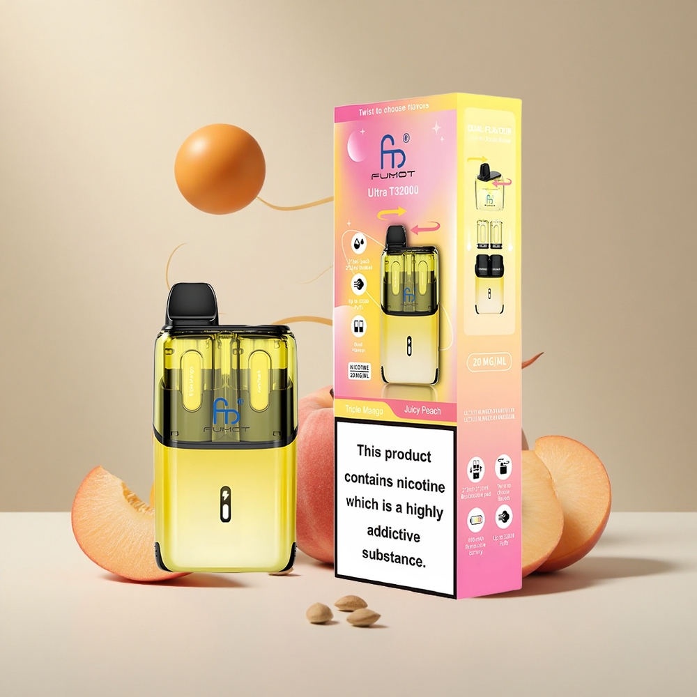 Fumot Ultra T32000 Kolmekordne Mango-Mahlaslik Virsik 24ml